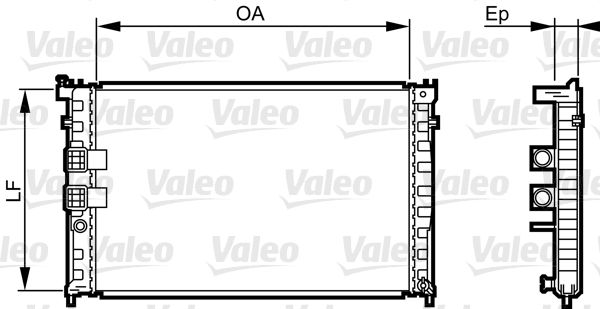 Valeo 734411 - Chladič vody -