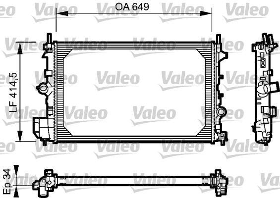 Valeo 734412 - Chladič vody -