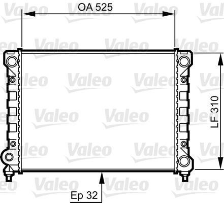 Valeo 734415 - Chladič vody -