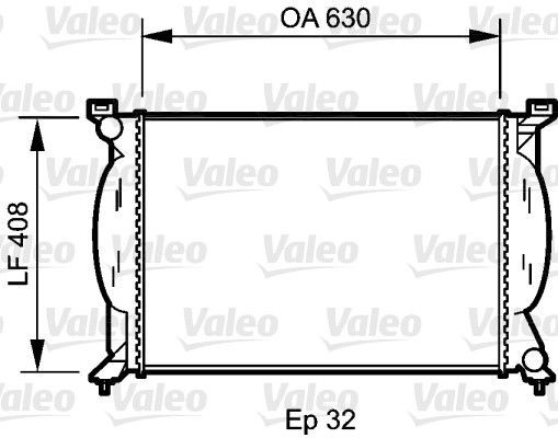Valeo 734418 - Chladič vody -