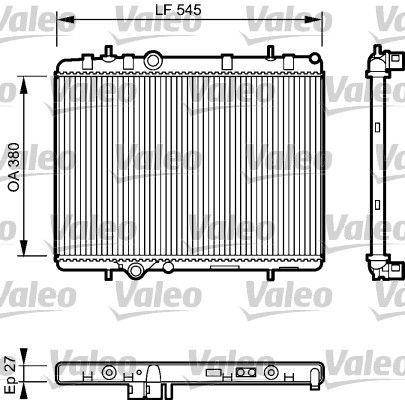 Valeo 734423 - Chladič vody -