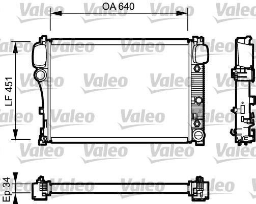 Valeo 734447 - Chladič vody -