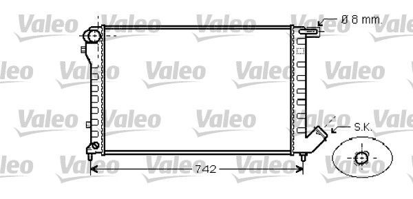 Valeo 734456 - Chladič vody -