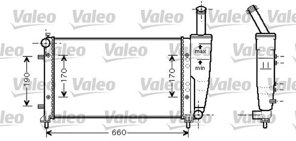 Valeo 734457 - Chladič vody -