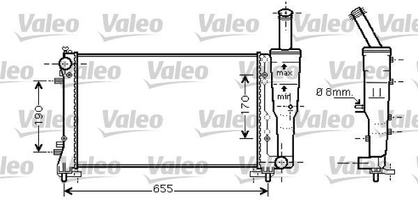 Valeo 734458 - Chladič vody -