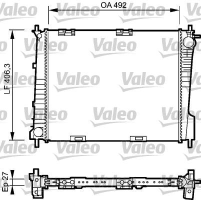 Valeo 734461 - Chladič vody -