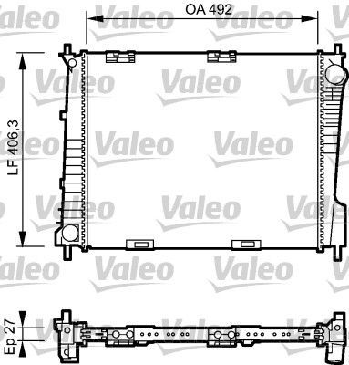 Valeo 734462 - Chladič vody -