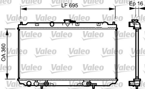 Valeo 734473 - Chladič vody -