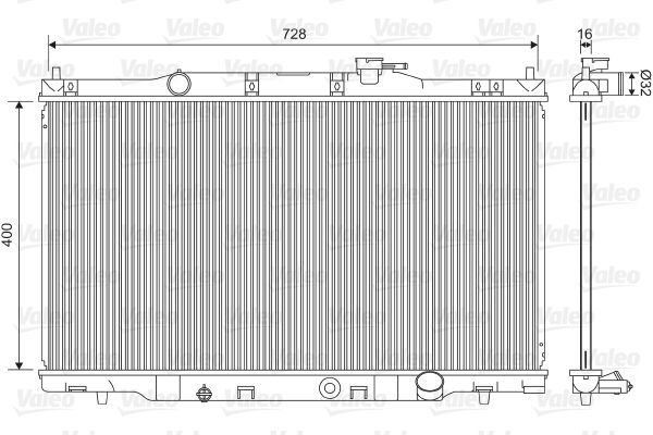 Valeo 734476 - Chladič vody -