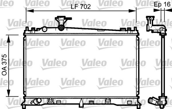 Valeo 734483 - Chladič vody -