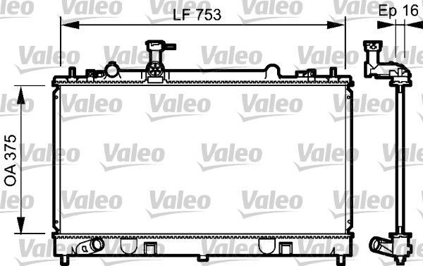 Valeo 734484 - Chladič vody -
