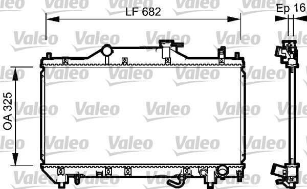 Valeo 734490 - Chladič vody -