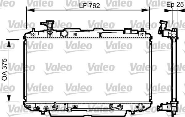 Valeo 734493 - Chladič vody -