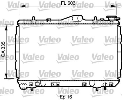 Valeo 734587 - Chladič vody -