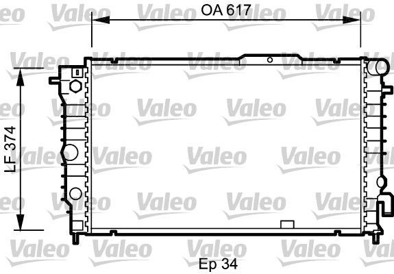 Valeo 734604 - Chladič vody -