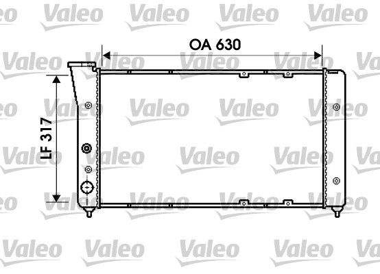 Valeo 734606 - Chladič vody -