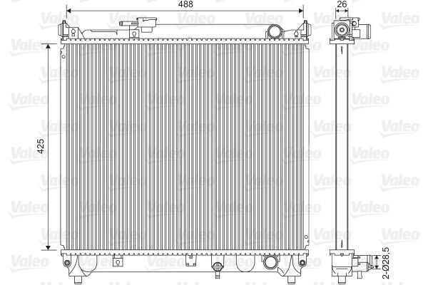 Valeo 734662 - Chladič vody -