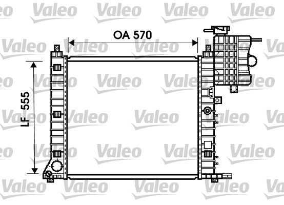 Valeo 734674 - Chladič vody -