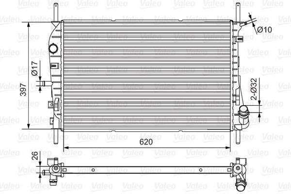 Valeo 734699 - Chladič vody -