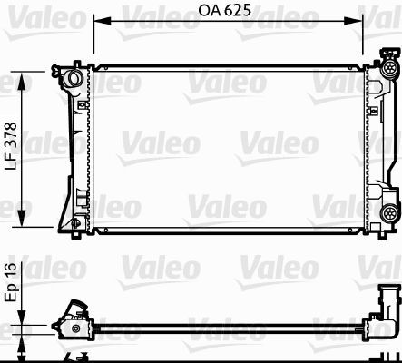 Valeo 734712 - Chladič vody -