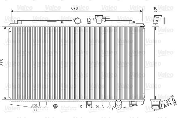 Valeo 734716 - Chladič vody -