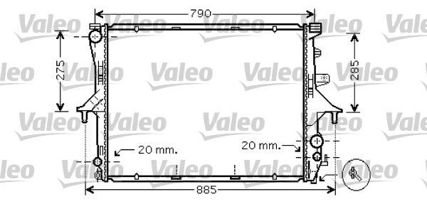 Valeo 734739 - Chladič vody -