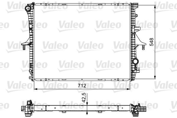 Valeo 734740 - Chladič vody -