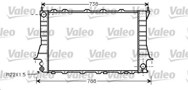 Valeo 734751 - Chladič vody -