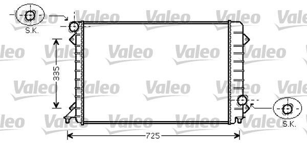 Valeo 734754 - Chladič vody -