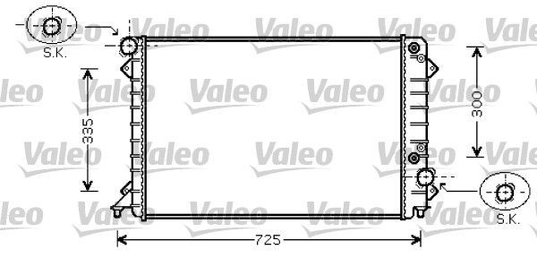 Valeo 734755 - Chladič vody -