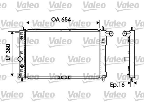 Valeo 734764 - Chladič vody -