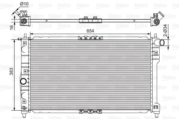 Valeo 734767 - Chladič vody -