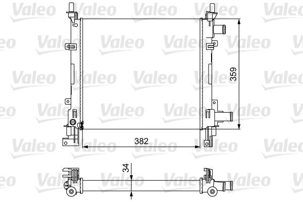 Valeo 734772 - Chladič vody -