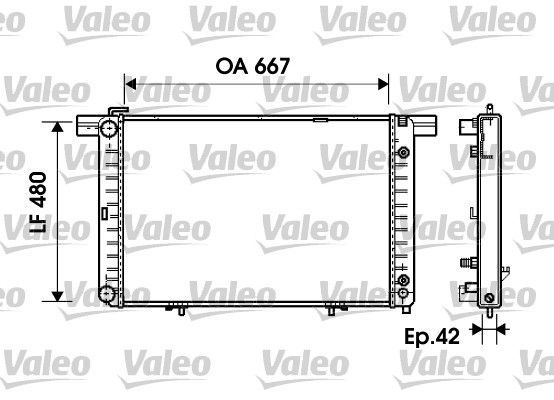 Valeo 734798 - Chladič vody -