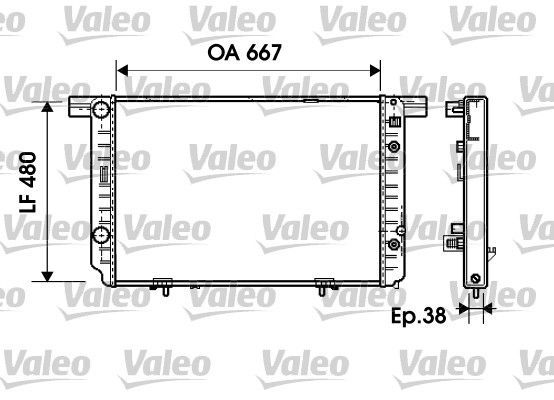 Valeo 734799 - Chladič vody -