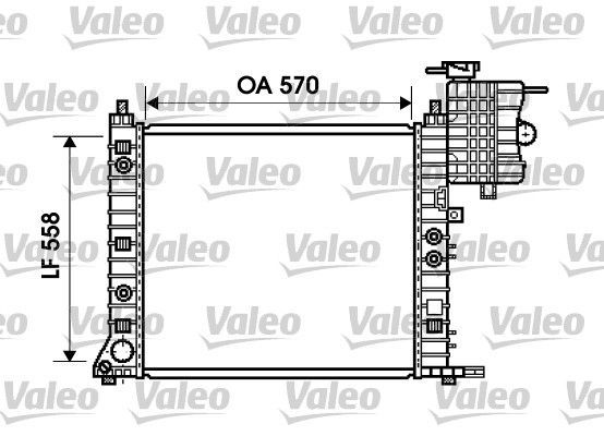 Valeo 734806 - Chladič vody -