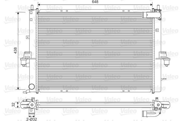 Valeo 734829 - Chladič vody -