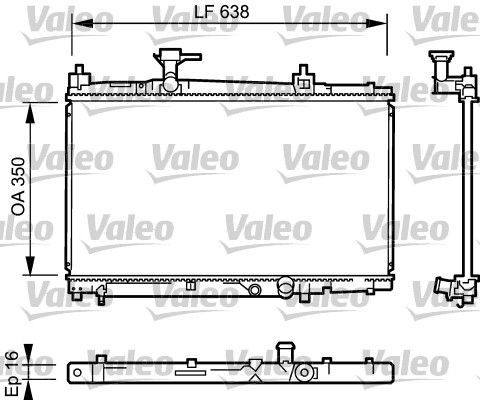 Valeo 734842 - Chladič vody -