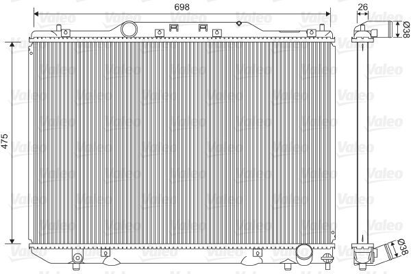 Valeo 734850 - Chladič vody -