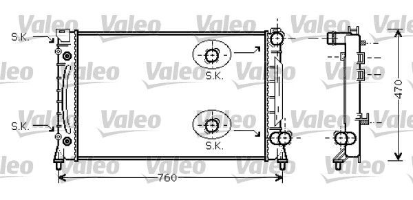 Valeo 734859 - Chladič vody -