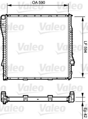 Valeo 734894 - Chladič vody -