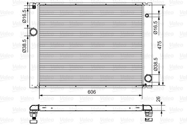 Valeo 734897 - Chladič vody -