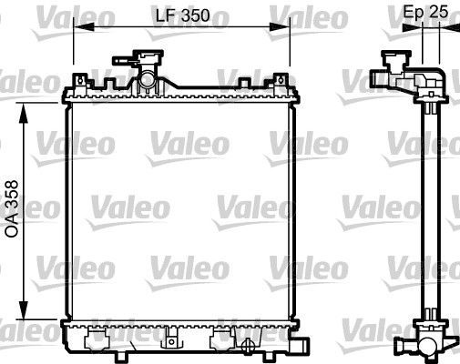 Valeo 734917 - Chladič vody -