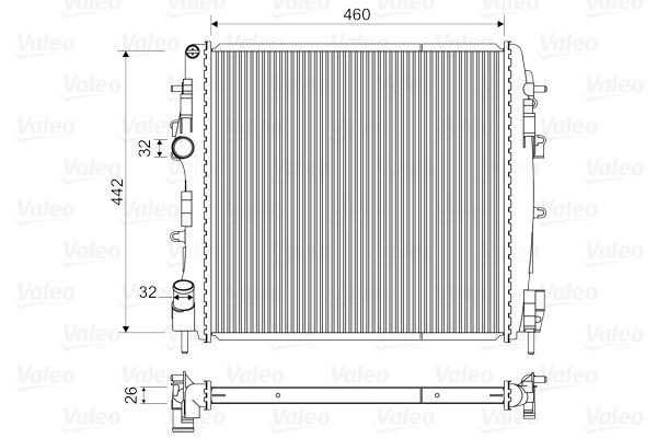 Valeo 734922 - Chladič vody -