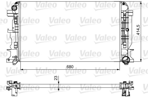 Valeo 734926 - Chladič vody -