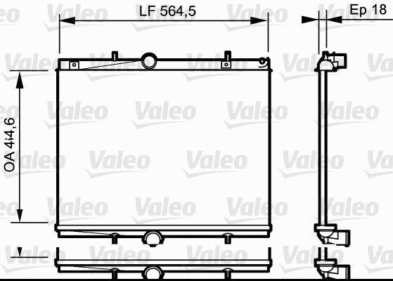 Valeo 735020 - Chladič vody -