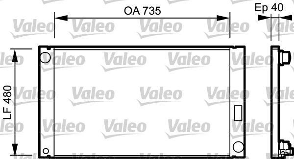 Valeo 735033 - Chladič vody -