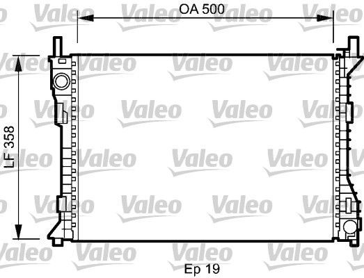 Valeo 735045 - Chladič vody -
