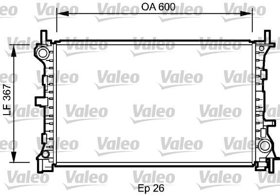 Valeo 735046 - Chladič vody -