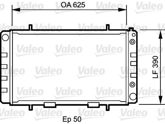 Valeo 735052 - Chladič vody -